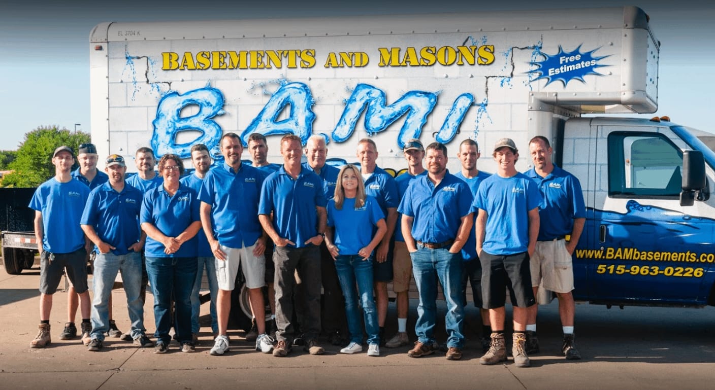BAM Basements team serving Central Iowa