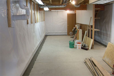adel basement waterproofing interior drainage