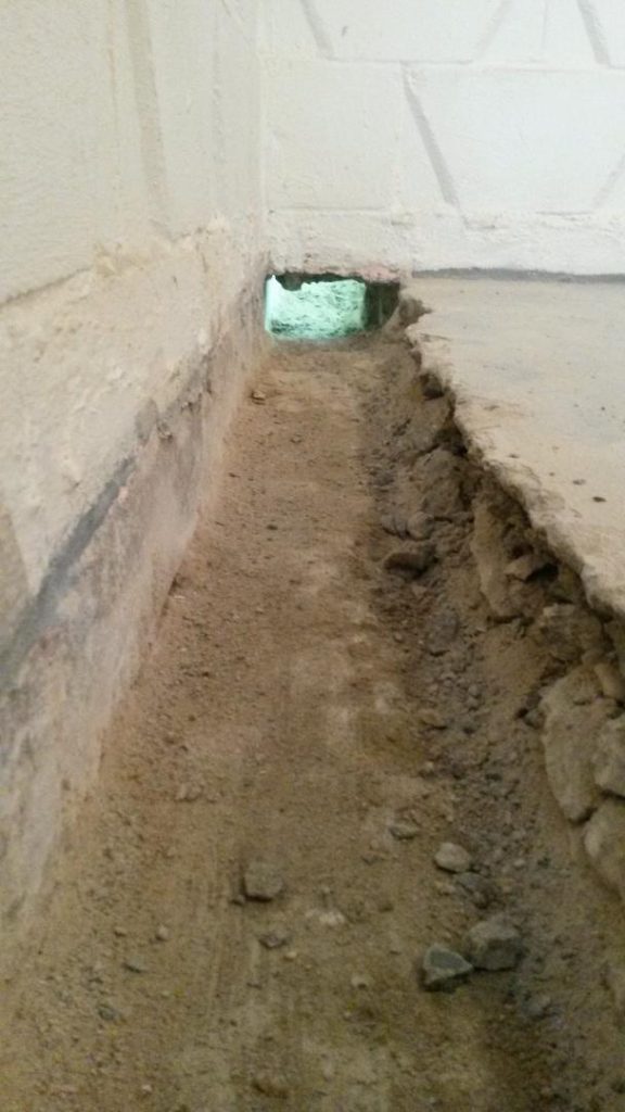 basement waterproofing building out drainage systems